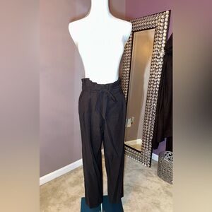 H&M Black Tie-Waist Trousers
